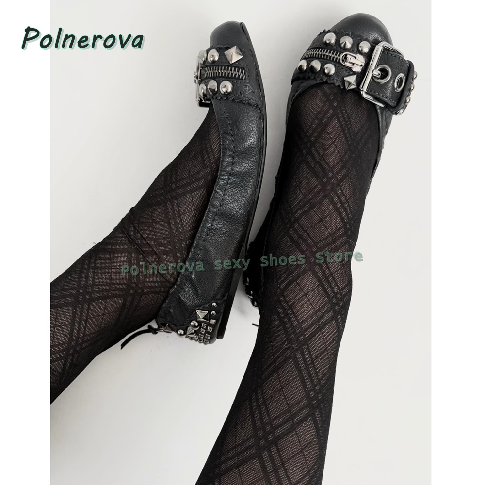Women'S Shoes - Sapatos Mary Jane com Fivela de