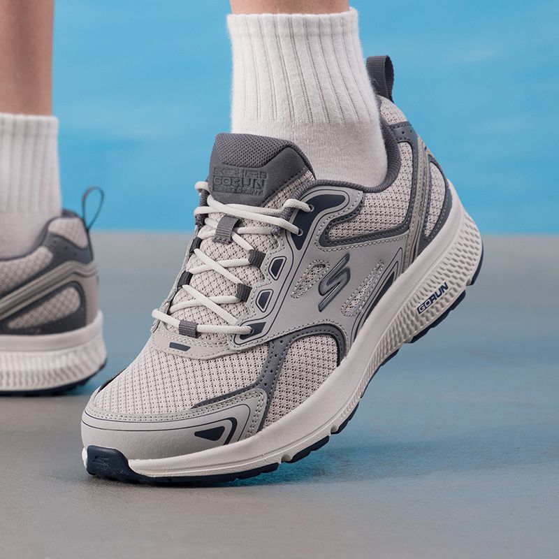Lightweight Road Running Shoes - Sapatos Masculinos Skechers Originais, Cano Baixo,