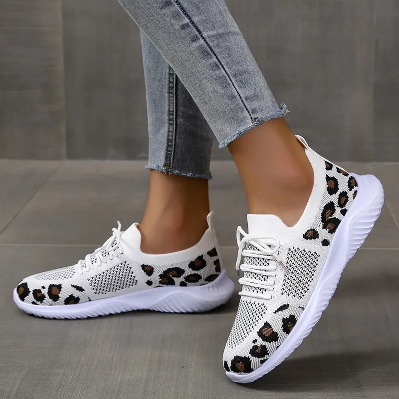 Novos ténis casuais de verão p - Knit Fabric Lace Up Sneakers avaliação e preço